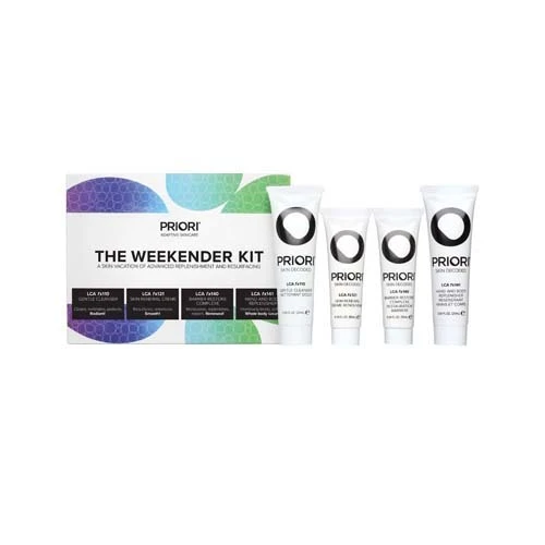 Priori The Week-Ender Kit (LCA Cleanser, Barrier Restore, Skin Renewal, Hand And Body)